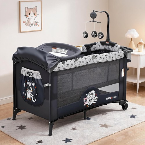 Travel cot 1 - 4, foldable
