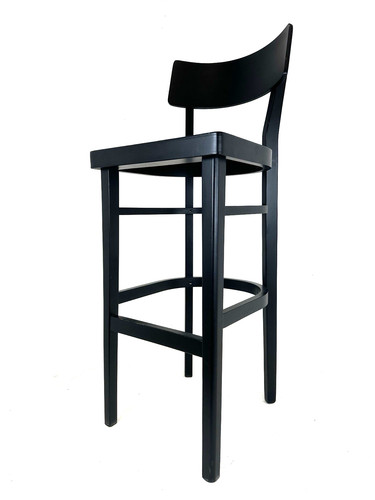 Black wooden bar stool home - bar,