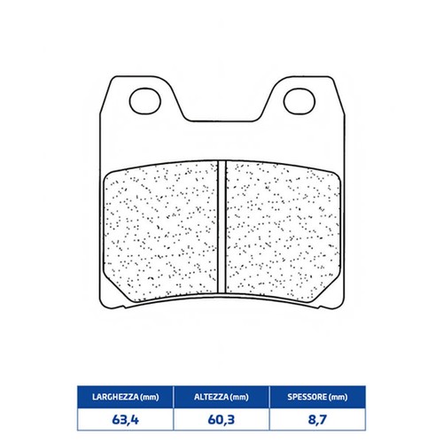 Sintered rear brake - sintered,
