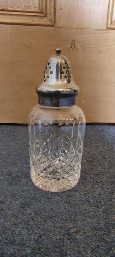 Vintage crystal sugar shaker - vintage,