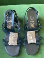 vintage 60s 70s black suede