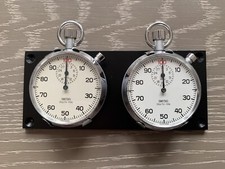 Vintage Boxed Smiths Valjoux Stopwatch Rally Timer Set 7 (Just Serviced)