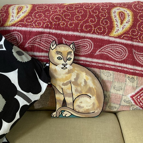 Folk art cat - folk, cat,