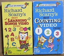 VTG Richard Scarry VHS Lot Of