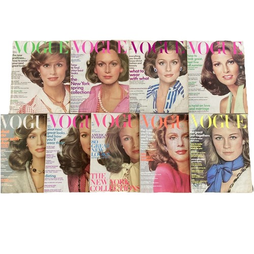 Lot vogue magazines - (9),