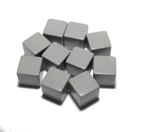 Blank grey dice square - grey,