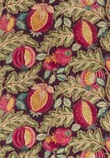 SANDERSON Velvet FR Fabric CANTALOUPE in CHERRY/ALABASTER per meter length