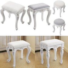 French Style Dressing Table Stool Bedroom Footstool Makeup Chair Piano Bar Seat