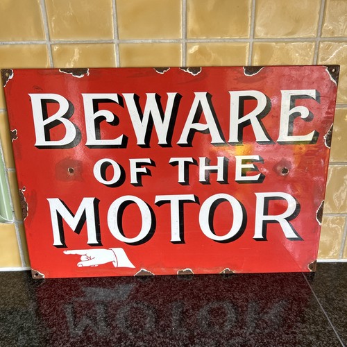 Beware the motor - beware,