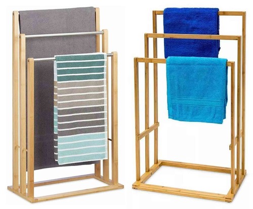 Bamboo wooden tier towel - bamboo, 3-tier