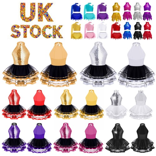 Kids girls jazz dance dress - uk,