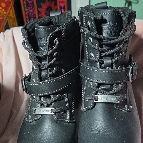 Harley davidson black leather - harley-davidson,