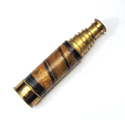 Seven draw brass telescope