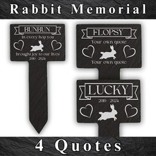 Personalised Rabbit Memorial