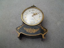 Vintage Swiza Mignon 8 Day Alarm Clock For Repair