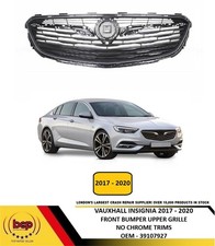 VAUXHALL INSIGNIA 2017 - 2020 FRONT BUMPER MAIN TOP RADIATOR GRILLE NO CHROME 