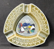 Vintage Wade Irish Porcelain Triangular Dish ~ Irish Countryside Scene~L 10.5cm
