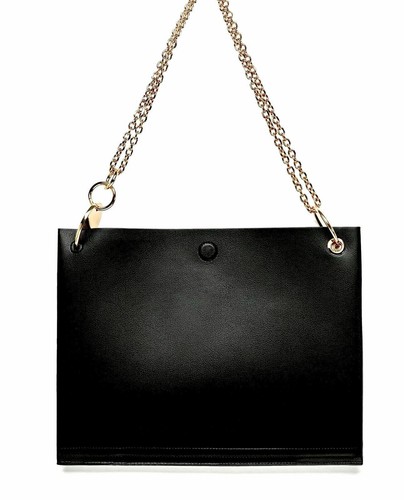 Zara black faux leather - zara,