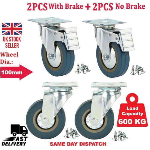 Heavy duty 100mm - heavy, rubber