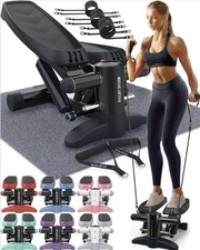 Nordic Lifting Mini Stepper & Stair Climber Machine - w/Resistance Bands Set.