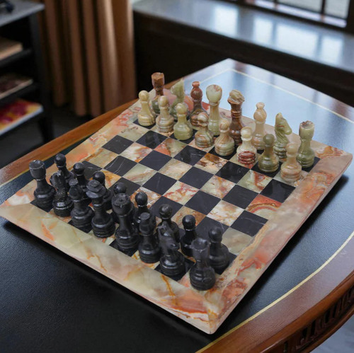 Marble chess set - chess, onyx