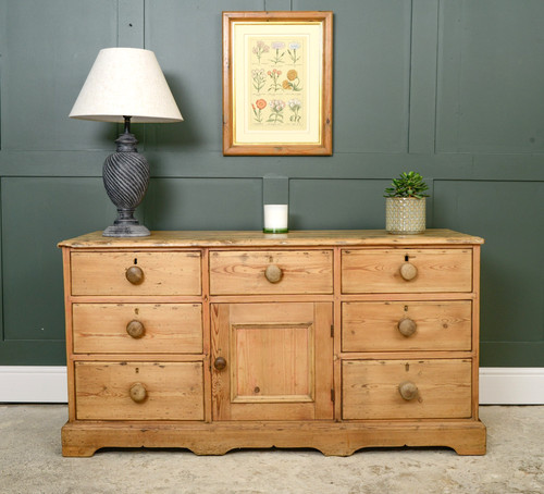 Victorian pine sideboard - victorian,