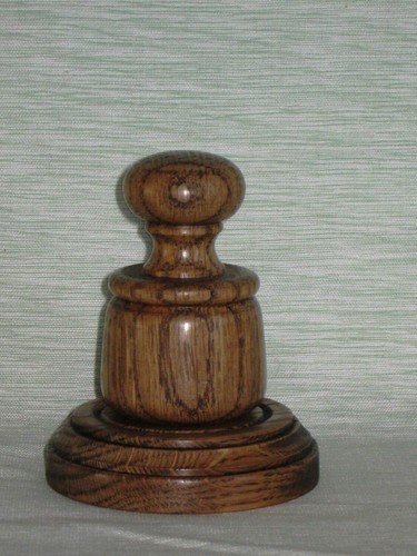 Wooden palm pocket gavel and - wooden,