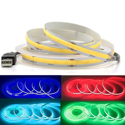 Usb cob led strip - 5v,