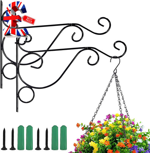 Iron plant hanger - iron, bracket