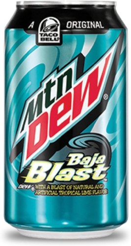 Mountain dew baja blast soda - baja,