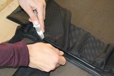 Wind Deflector Repair Kit   Mesh Fabric + Manual for a SAAB 9-3 CONVERTIBLE YS3F