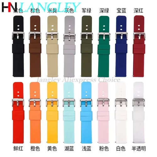Silicone rubber watch strap - watch,