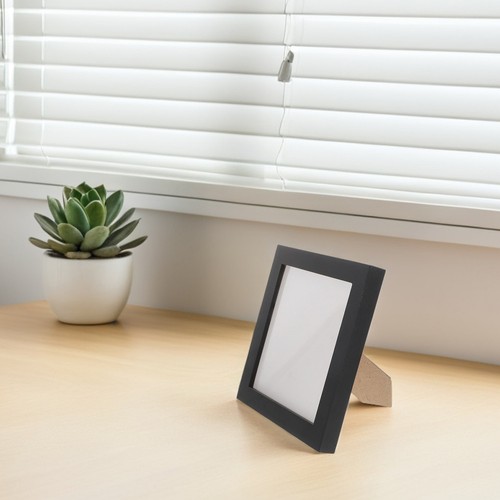 Black wood frame - black, display