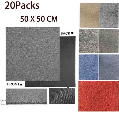20pcs carpet tiles 50x50cm - 20pcs,