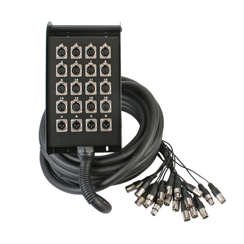 Audio multicore xlr 15m - 16/4,