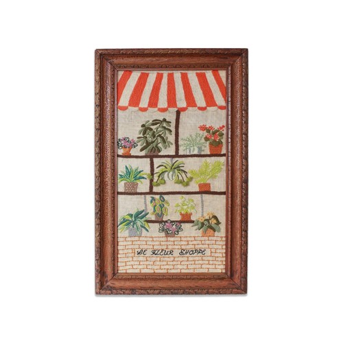 French mid century crewel - french,