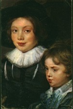 Antique postcard Rubens the sons of the painter