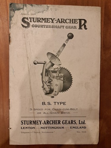 Sturmey archer 1928 s - b.,