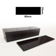 Magnetic Crafting Strips 10 Pack - Flexible 8cm Rectangle Magnets Fridge Craft