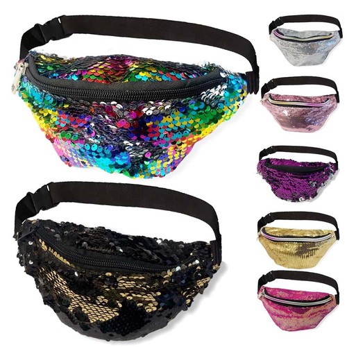 Sequin waist bag - sequin,