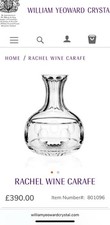 William Yeoward Crystal Rachel Wine Carafe Excellent Used Condition RRP £390  