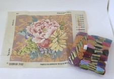 Vintage Tapestry Kit Ehrman Bali Kaffe Fassett Flowers Cushion Needlepoint