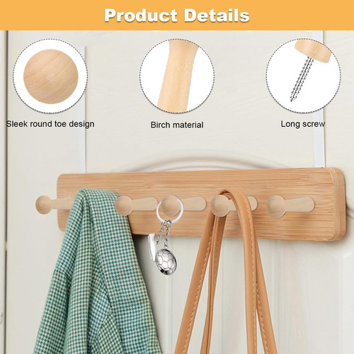 12pcs wooden shaker - shaker, hooks