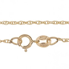 9 ct Gold Chain Necklace Prince of Wales Twisted 375 Twist - 1.2mm - Hallmarked