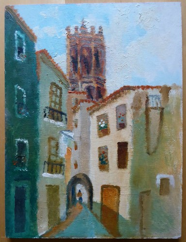 Old painting oil - oil,