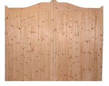 WOODEN SWAN NECK / ARCHED DRIVEWAY GATE'S 'WESTBURY'