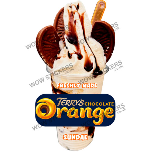 Ice cream van sticker terry - cream, terry's
