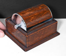 Art Deco Wood & Chrome Oak