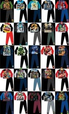 Older Boys CHARACTER Pyjama Sets / Officially Licensed PJs Sizes 4-12 Years