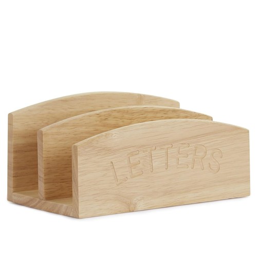 Wooden letter rack desk - letter,